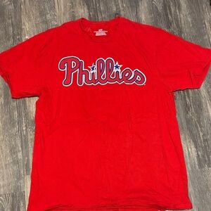 Majestic Philadelphia Phillies Red Graphic Tee